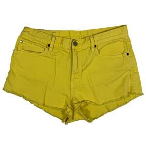 Denim & Supply Ralph Lauren Vintage Cut Off Yellow Denim Jean Shorts Women's 30